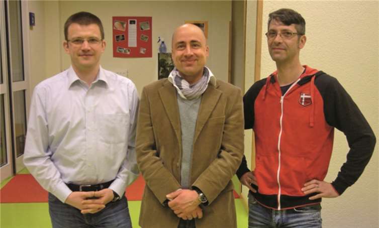 Der geschäftsführende Vorstand: Axel Friedrich (mitte), Thomas Haas (li), Daniel Möhring (re).Privat.