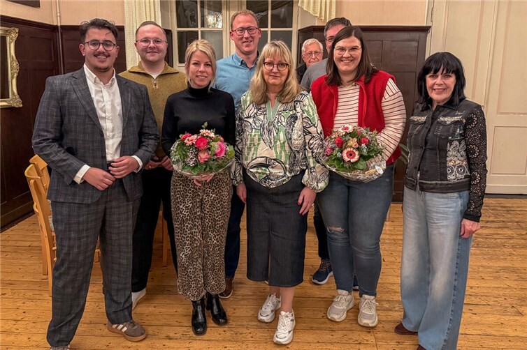 Der geschäftsführende Vorstand der SPD im Kreis Neuwied mit Nicole Hahn (mitte)