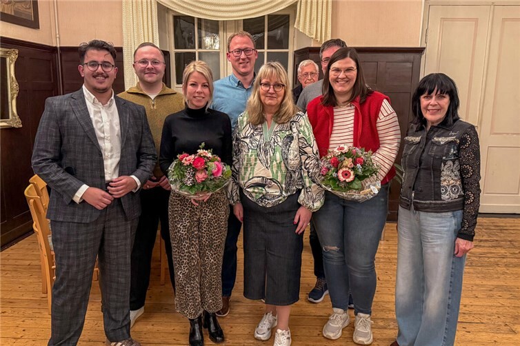 Der geschäftsführende Vorstand der SPD im Kreis Neuwied mit Nicole Hahn (mitte)