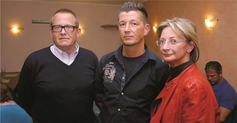 Der geschäftsführende Vorstand (v.l.) Sven Pörzgen, 2. Vorsitzender, Sascha Sieburger, 1. Vorsitzender, Schriftführerin Silvia Mühl. RÜ