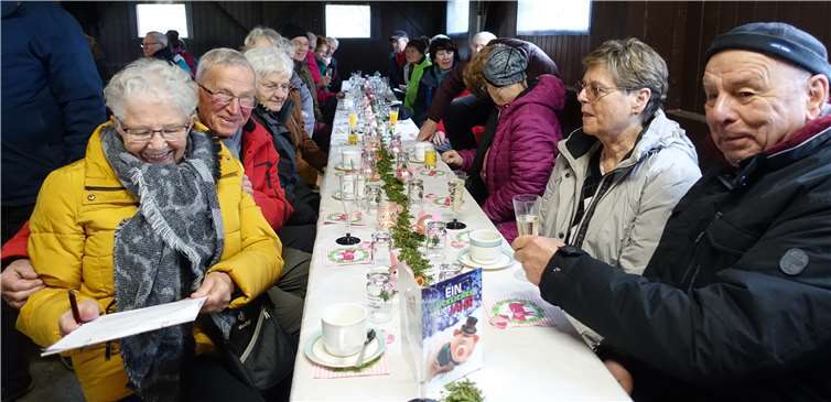 Der gesellige Jahresabschluss wurde in der Hütte an der Ahr gefeiert.