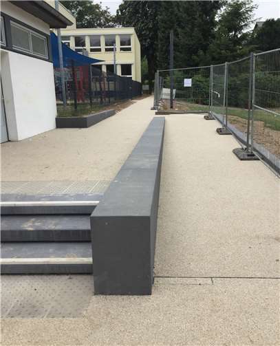 Der jetzt „barrierefreie“ Weg vom Seniorenzentrum St. Josef zum Kurpark.