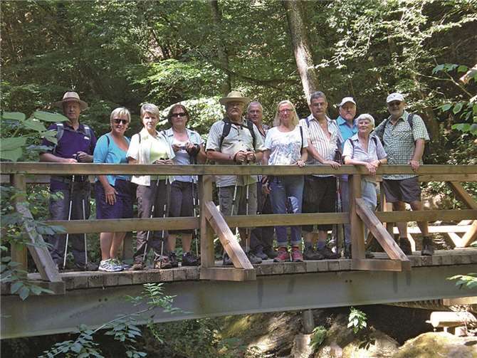 Der jüngste Ausflug der Wanderabteilung führte durch die romantische Ehrbachklamm von Buchholz bis nach Brodenbach.  Privat