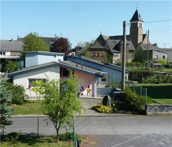 Der kommunale Kindergarten platzt aus allen Nähten. Hier ist ein Anbau geplant.