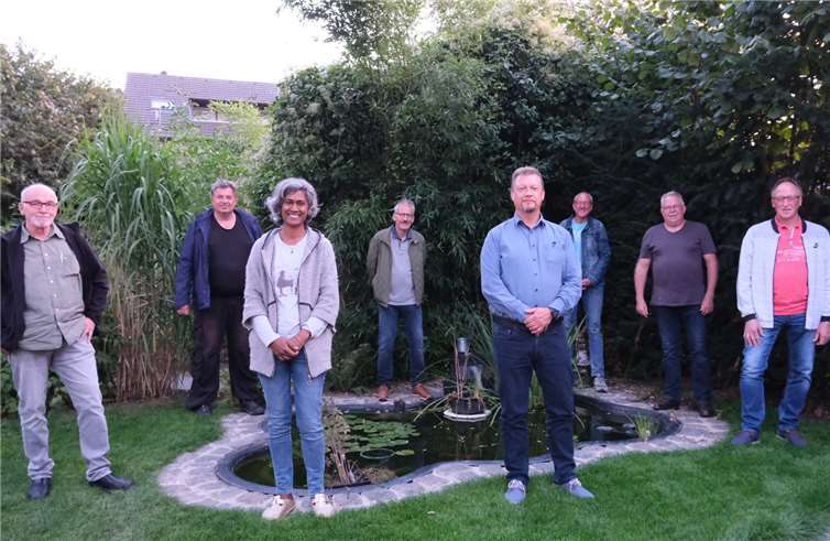 Der komplette Ortsbeirat Oedingen beim „Arbeitstreffen“.Foto: privat