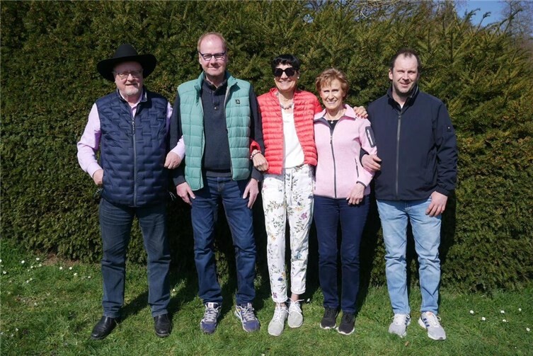 Der konstuierende Ehrenrat: (v.l.) Michael Röttgermann, Norbert Menzenbach, Uschi Ewenz, Renate Becher, Thomas Rachul.