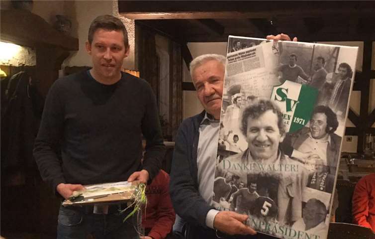 Der langjährige Vorsitzende des SV Müden, Walter Heinzen, verabschiedete sich in seinen wohlverdienten „Ruhestand“. Foto: privat