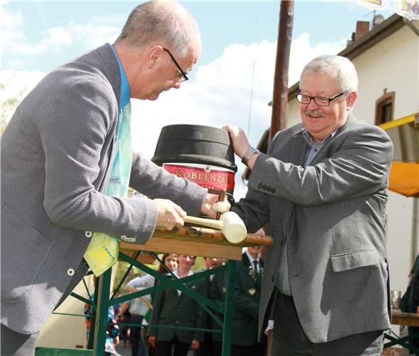 Der mit Spannung erwartete Fassanstich.