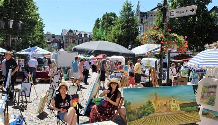 Der nächste Kunstmarkt findet am Samstag, 27.Juli, ab 9 Uhr statt.Foto: Sigrid Brenner