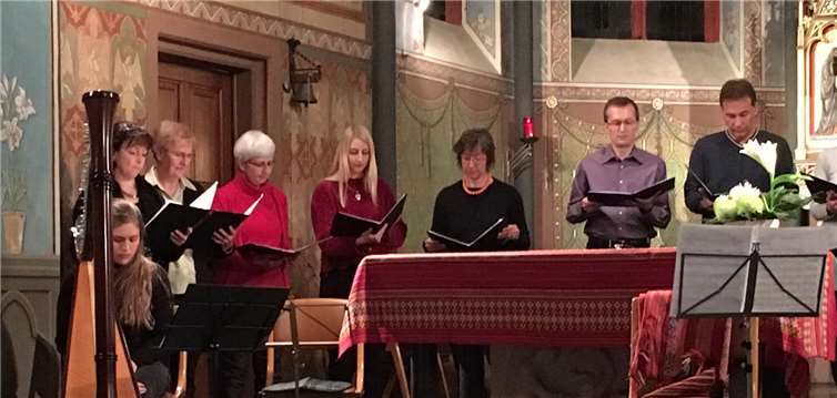 Der neu gegründete Projektchor verzauberte seine Zuhörer mit Klängen aus Bolivien. privat