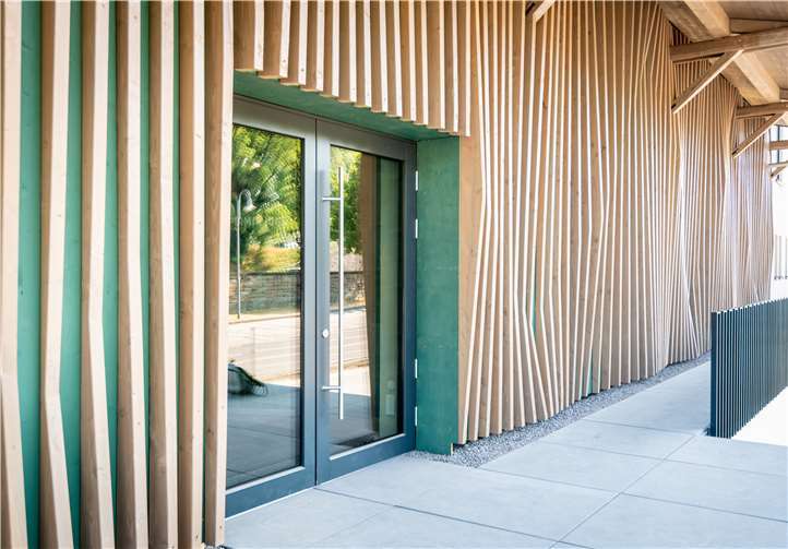 Der neu gestaltete Eingangsbereich.