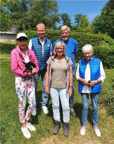 Der neu gewählte Ehrenrat: v.l. Uschi Ewenz, Norbert Menzenbach, Conny Feuerpeil, Bernd Petry, Anneliese Peters. Foto: Uwe Lederer