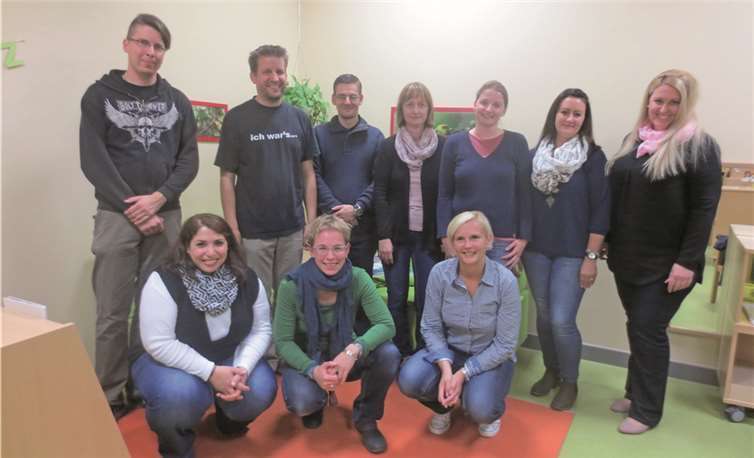 Der neu gewählte Elternausschuss der Kita Goethe-Knirpse.