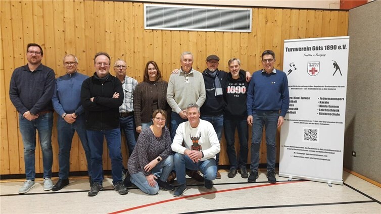 Der neu gewählte Vorstand. Foto: TV Güls