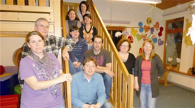 Der neu gewählte Vorstand des Fördervereins „Kiga Regenbogen“ Macken.privat