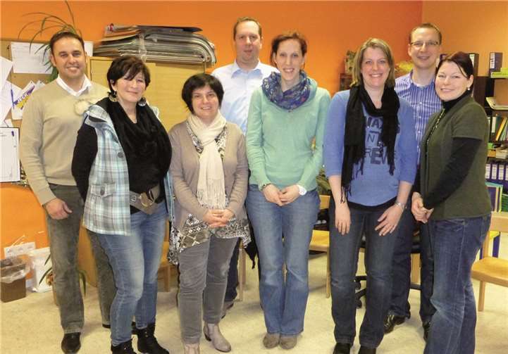 Der neu gewählte Vorstand mit Ortsbürgermeister Jens Firmenich.privat