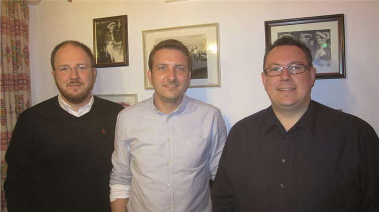 Der neu gewählte Vorstand (v.l.): Markus Siebertz (Geschäftsführer), Christian Siebertz (Commodore) und Frank Fossemer (stellv. Commodore).privat