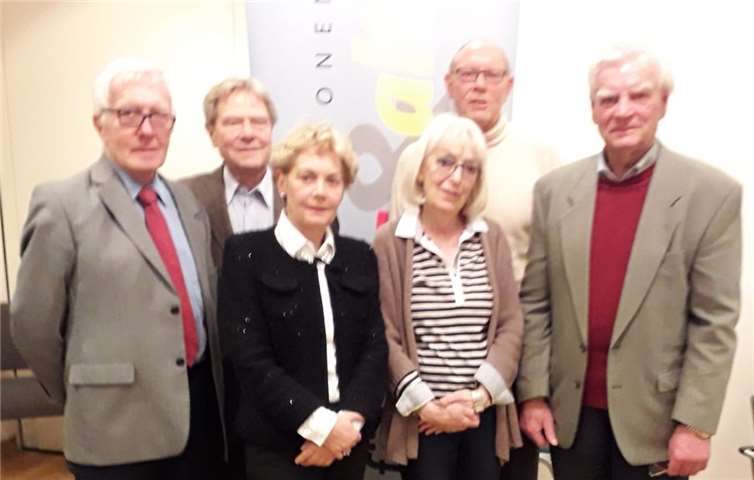Der neu gewählte Vorstand v.l.: Reinhard Hertz, Werner Thiele, Angelika Wichert, Dr. Angelika Pick, Dr. Dieter Braun, Karl Schmitz.Foto: privat