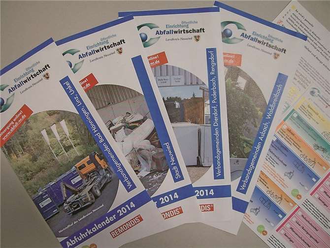 Der neue Abfuhrkalender 2014.  Privat
