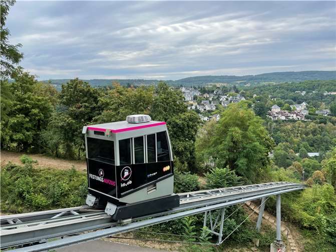 Der neue Aufzug der koveb zur Festung Ehrenbreitstein.  Foto: koveb