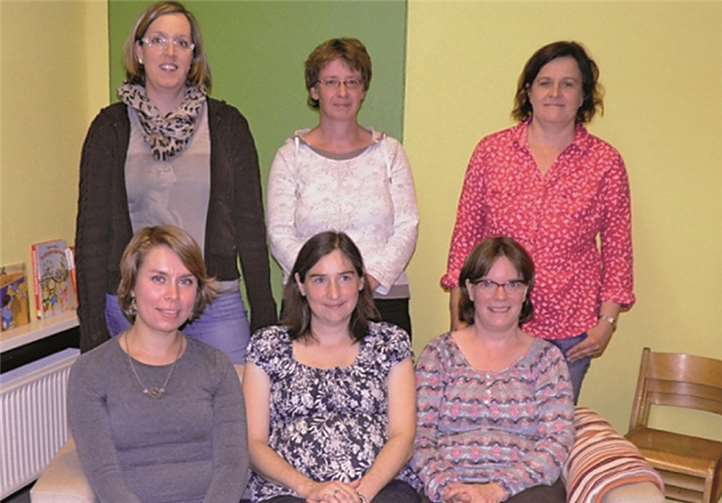 Der neue Elternausschuss 2013/14: Stefanie Schäfer-Rüben, Sandra Böttrich, Anja Kürsten (h.v.l.), Darya Hirsch, Ute Gebhardt, Sonja Hansen (v.v. l.). Nicht anwesend: Sabine Bonnen-Buchmüller, Susanne Gerz und Bianca Efferz.privat