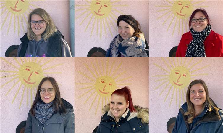 Der neue Elternausschuss (von links oben nach rechts unten): Julia Paulsen (1. Vorsitzende), Marie-Luise Hernickel (2. Vorsitzende), Annika Suxdorf, Darinka Cunico, Jennifer Wilbert und Christina Wolf.Foto: privat