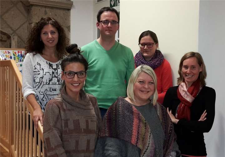 Der neue Elternbeirat mit der Kindergartenleiterin Ute Hinkel.privat