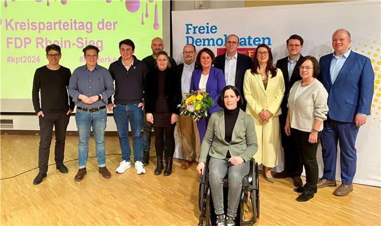 Der neue FDP-Kreisvorstand. Quelle: FDP Rhein-Sieg