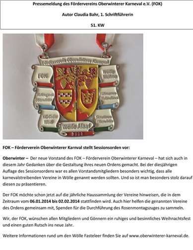 Der neue FOK-Orden.privat