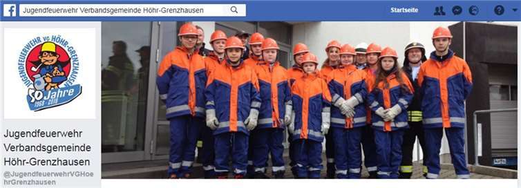 Der neue Facebook-Auftritt der Jugendfeuerwehr. FB/JFFW HG