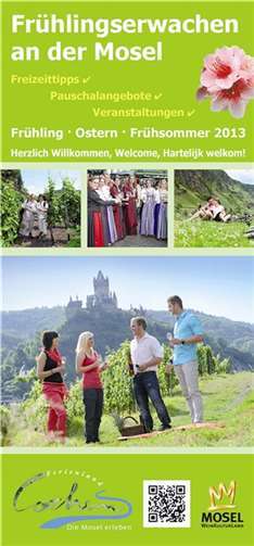 Der neue Flyer des Ferienlandes Cochem informiert über Aktivitäten im Zeitraum März bis Juni. Tourist-Information Ferienland Cochem
