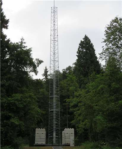 Der neue Funkmast. Foto: privat