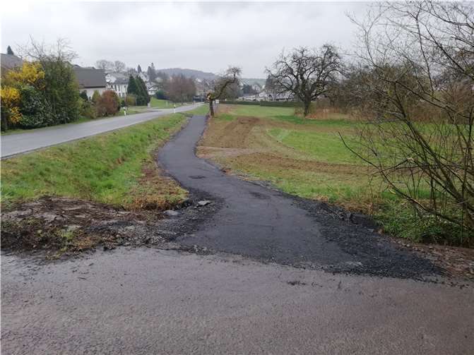 Der neue Fußweg.  Foto: privat