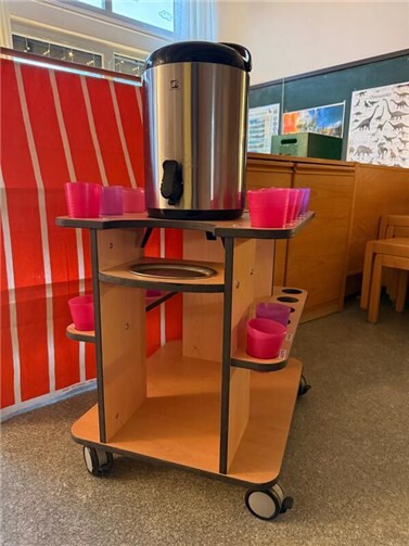 Der neue Getränkewagen im Kindergarten.  Foto: privat