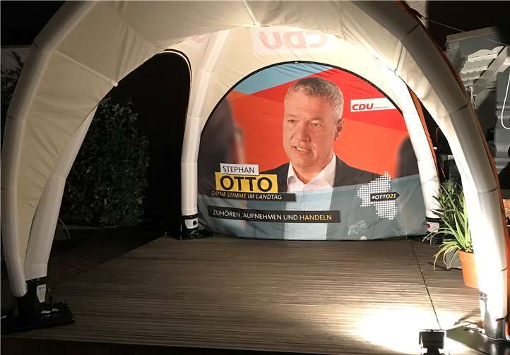 Der neue Informationsstand sollte zum Einsatz kommen.Foto: privat