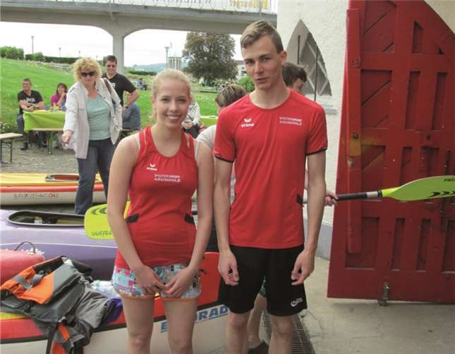 Der neue Jugendleiter Leo Niggemann mit seiner Vereinskameradin Verena Schütz. privat