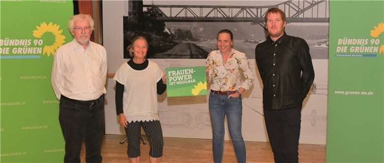 Der neue Kernvorstand der Grünen im Kreisverband Ahrweiler (v.l.n.r.): Manfred Brinkhoff, Birgit Stupp, Stefani Jürries und Harm Sönksen.