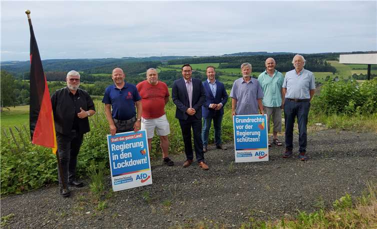 Der neue Kreisvorstand der AfD Westerwald. Fotos: privat