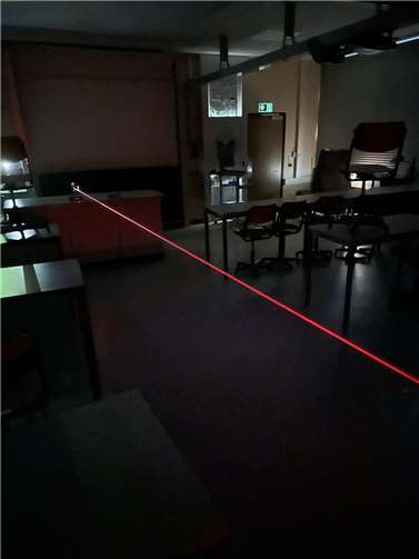 Der neue Laser des BvSG im Einsatz. Foto: Tobias Straub