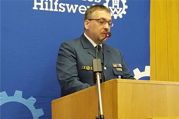 Der neue Ortsbeauftragte Michael Wildey betonte, wie wichtig es sei, dass die Ehrenamtlichen immer wieder aufs Neue eine Motivation erfahren, um ihre technisch-logistische Hilfe zu leisten.