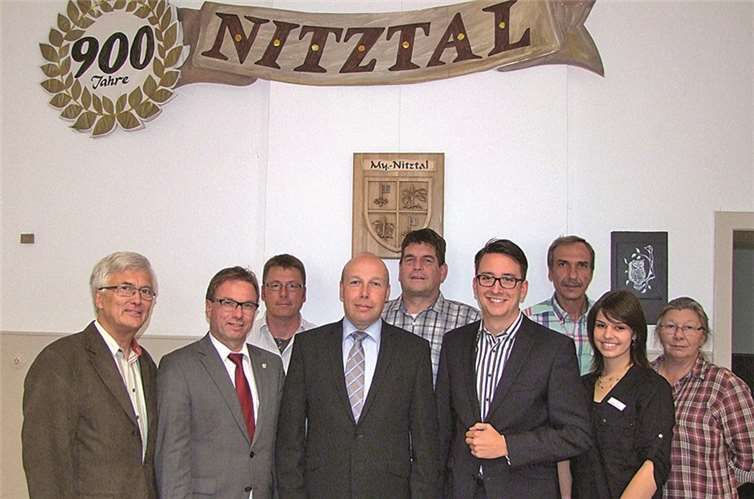 Der neue Ortsbeirat Nitztal bei der konstituierenden Sitzung. privat