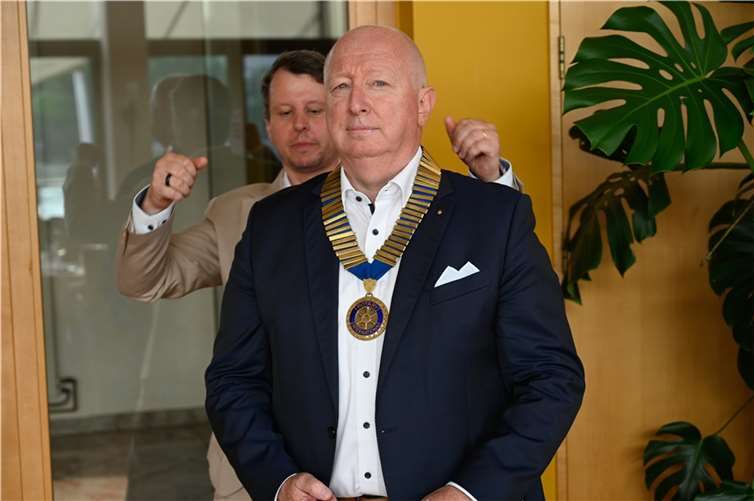 Der neue Präsident Edgar Eiser.  Quelle: Rotary-Club Koblenz-Ehrenbreitstein