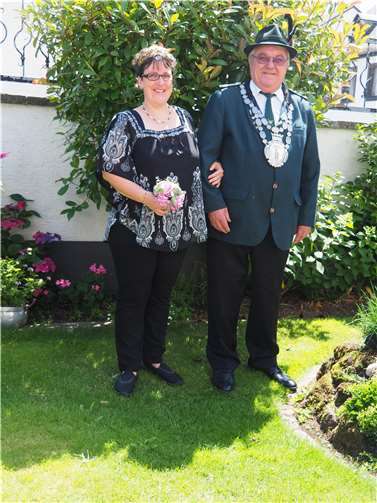 Der neue Schützenkönig Hans Balmes mit seiner Königin Ellen Baulig. Foto: privat