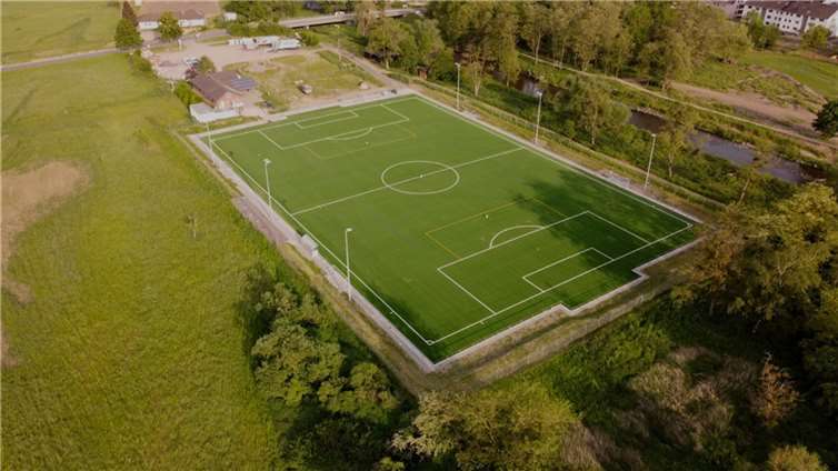 Der neue Sportplatz vom SC Bad Bodendorf.  Foto: Fabian Liedke