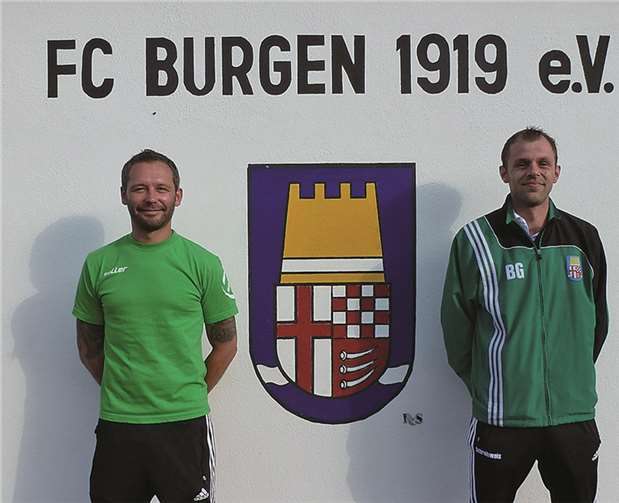 Der neue Trainer Marco Pillig (li.) mit Co-Trainer Michael Schreibweis. privat