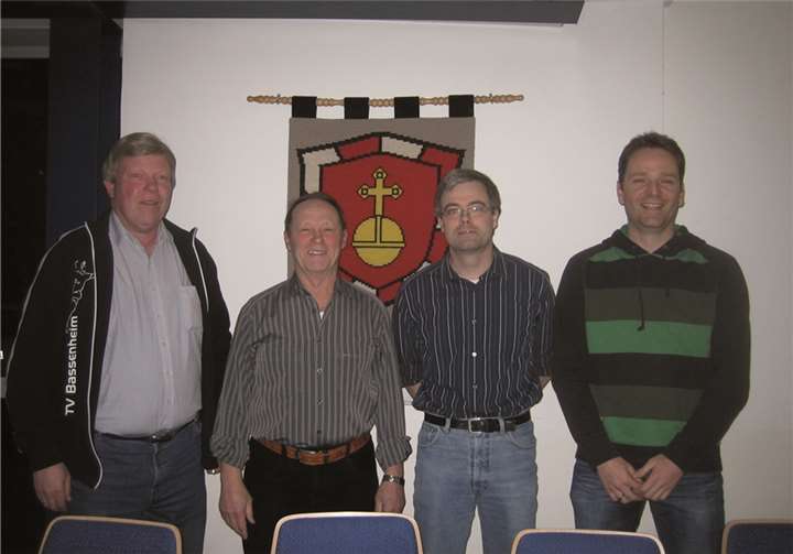 Der neue Vorstand: Hans-Peter Braun, Josef Bartz, Bernd Bartz und Christian Sauer.