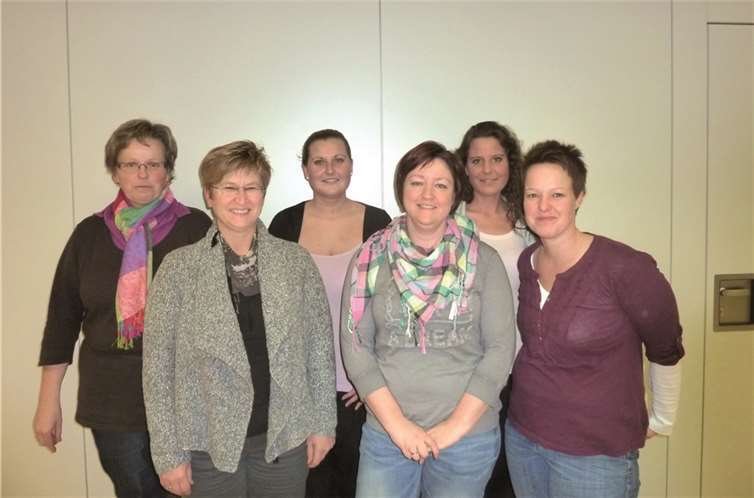Der neue Vorstand: (Hinten v. l.) Karin Lehnen-Söller, Christina Horn, Steffi Horn; (vorne v. l) Rita Dietz, Silke van Elkan und Kerstin Kirst. Privat