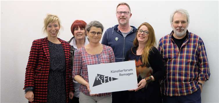 Der neue Vorstand Künstlerforum Remagen. Nicola Solodas