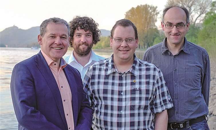 Der neue Vorstand der FWG Unkel (v.l.): Volker Thomalla, Daniel Schmitz, Daniel Bockshecker und Carsten Folkerts. privat