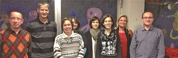 Der neue Vorstand der Fördervereins der Grundschule Nickenich (von links nach rechts): die Beisitzer Gregor Biegel, Dirk Gesell und Birgit Roggatz-Bröker, Kassiererin Nicole Sindermann, Beisitzerin Michaela Schmitz, 2. Vorsitzende Anja Waldecker-Heinemann, Schulleiterin Kerstin Fuchs und der 1. Vorsitzende Udo Lohner.privat